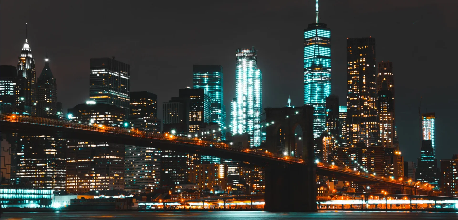 Manhattan skyline and bridge